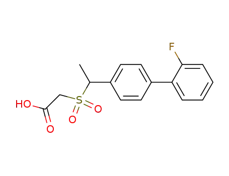 [1-(2'-fluoro-4-biphenylyl)-ethylsulfonyl]-acetic acid