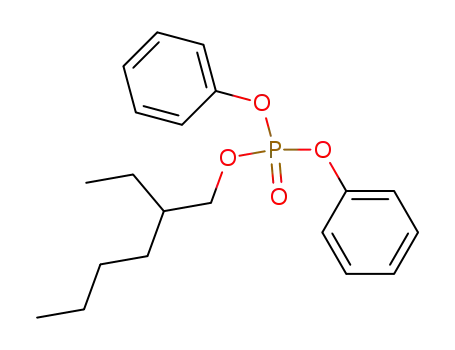 Molecular Structure of 1241-94-7 (2-Ethylhexyl diphenyl phosphate)