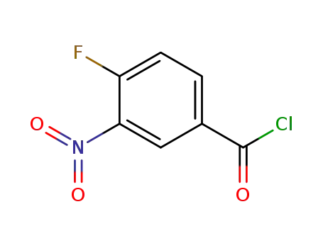 Molecular Structure of 400-94-2 (3-Nitro-4-fluorobenzoyl chloride)