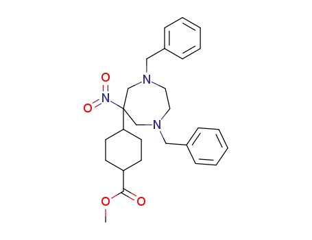 6-[(1R,4R)-4-(methoxycarbonyl)cyclohexane-1-yl]-6-nitro-1,4-bis(phenylmethyl)-tetrahydro-1H-1,4-diazepine