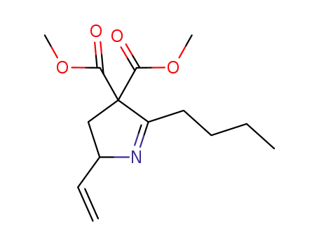 dimethyl 2-butyl-5-vinyl-4,5-dihydro-3H-pyrrole-3,3-dicarboxylate