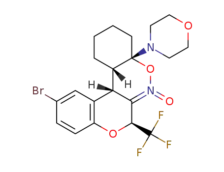 (7S*,12bS*,12cS*,4aS*)-11-bromo-4a-morpholino-7-(trifluoromethyl)-2,3,4,4a,12b,12c-hexahydro-1H,7H-chromeno[3,4-c][1,2]benzoxazin-6-oxide