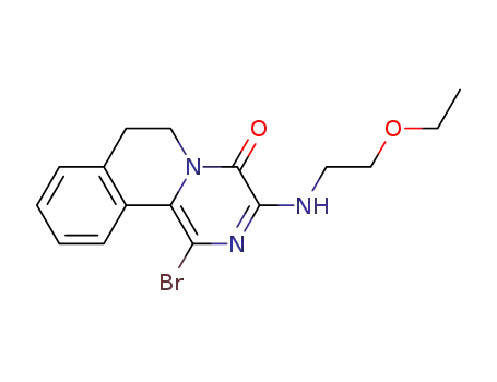 1-bromo-3-(2-ethoxyethylamino)-6,7-dihydro-4H-pyrazino[2,1-a]isoquinolin-4-one
