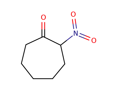 Molecular Structure of 13154-27-3 (Cycloheptanone, 2-nitro-)