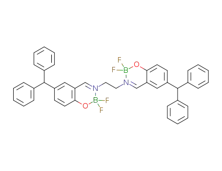 3,3'-(ethane-1,2-diyl)bis(2,2-difluoro-6-benzhydryl-2H-benzo[e][1,3,2]oxazaborinin-3-ium-2-uide)