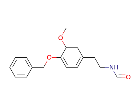 Molecular Structure of 55803-41-3 (Formamide, N-[2-[3-methoxy-4-(phenylmethoxy)phenyl]ethyl]-)