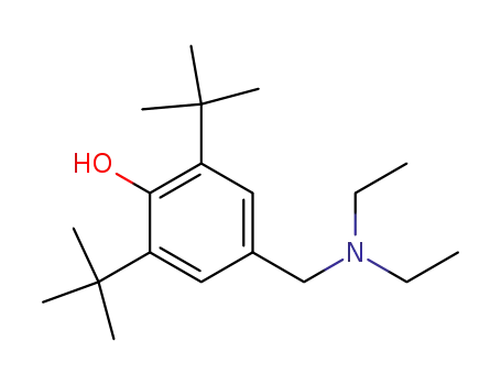 Molecular Structure of 794-53-6 (Phenol, 4-[(diethylamino)methyl]-2,6-bis(1,1-dimethylethyl)-)