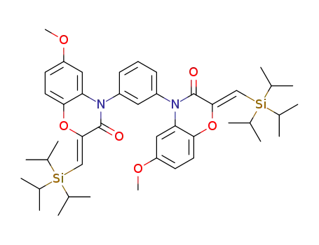 1,3-bis(2-(Z)-triisopropylsilylmethylidene-6-methoxy-2H-1,4-benzoxazin-3(4H)-on-4-yl)benzene