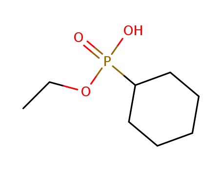 Molecular Structure of 4546-15-0 (Phosphonic acid, cyclohexyl-, monoethyl ester)