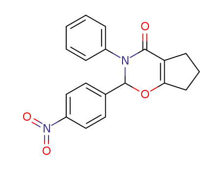 2,3,6,7-tetrahydro-2-(4-nitrophenyl)-3-phenylcyclopenta-[e][1,3]oxazin-4(5H)-one