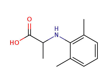 Molecular Structure of 67617-64-5 (N-(2,6-dimethylphenyl)-L-alanine)
