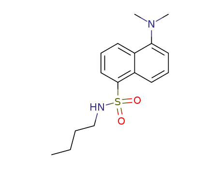 Molecular Structure of 55032-39-8 (5-DIMETHYLAMINO-1-NAPHTHALENESULFONYL-N-BUTYLAMIDE)