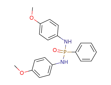 Molecular Structure of 70058-53-6 (Phosphonic diamide, N,N'-bis(4-methoxyphenyl)-P-phenyl-)