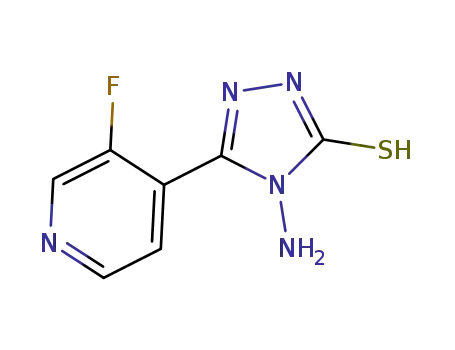 4-amino-5-(3-fluoropyridin-4-yl)-3-mercapto-1,2,4-triazole