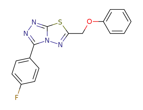 3-(4-fluorophenyl)-6-(phenoxymethyl)[1,2,4]triazolo[3,4-b][1,3,4]thiadiazole