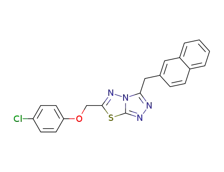 6-((4-chlorophenoxy)methyl)-3-(β-naphthylmethyl)[1,2,4]triazolo[3,4-b][1,3,4]thiadiazole