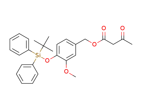 4-((tert-butyldiphenylsilyl)oxy)-3-methoxybenzyl 3-oxobutanoate