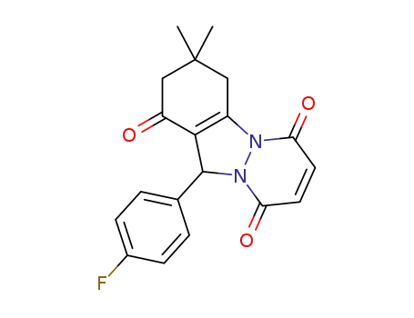 11-(4-fluorophenyl)-3,4-dihydro-3,3-dimethyl-2H-pyridazino[1,2-a]indazole-1,6,9(11H)-trione