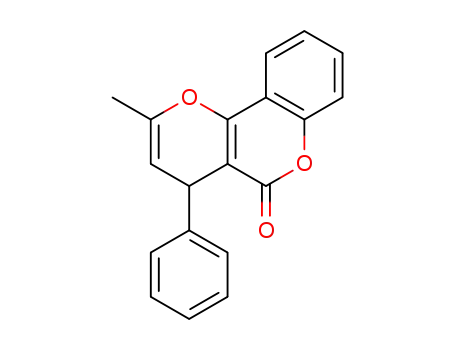 Molecular Structure of 15151-14-1 (rac-2-Methyl-4-phenyl-4H-pyrano[3,2-c]benzopyran-5-one)