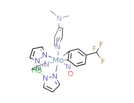 ((trispyrazol-1-yl)hydroborane)Mo(NO)(4-(dimethylamino)pyridine)(3,4-η2-α,α,α-trifluorotoluene)