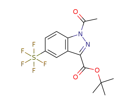 tert-butyl 1-acetyl-5-(pentafluorosulfanyl)-1H-indazole-3-carboxylate
