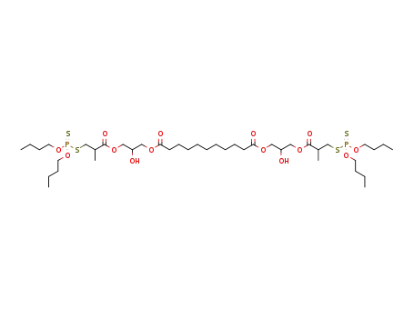 bis[3-(3'-(dibutyloxyphosphorothioyl)thio-2'-methylpropanyloxy)-2-hydroxypropyl] undecanedioate