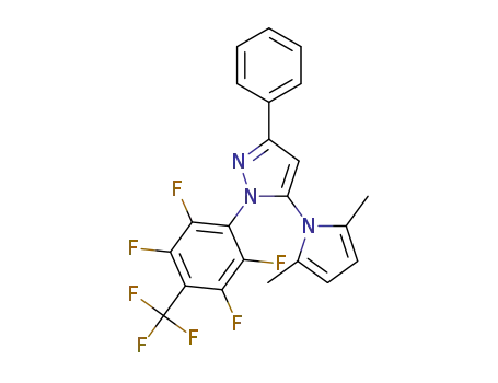 5-(2,5-dimethyl-1H-pyrrol-1-yl)-3-phenyl-1-(2,3,5,6-tetrafluoro-4-(trifluoromethyl)phenyl)-1H-pyrazole