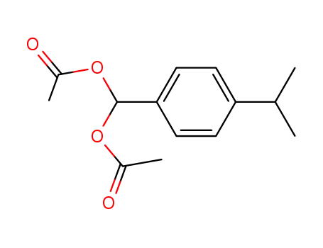 Molecular Structure of 7154-10-1 ([4-(propan-2-yl)phenyl]methanediyl diacetate)