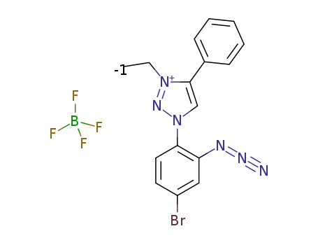 1-(2-azido-4-bromophenyl)-3-ethyl-4-phenyl-1H-1,2,3-triazol-3-ium tetrafluoroborate