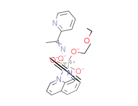 2-acetylpyridineoximato-2-ethoxyethanolato-bis(8-quinolinato)titanium(IV)