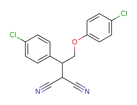 2-(2-(4-chlorophenoxy)-1-(4-chlorophenyl)ethyl)malononitrile