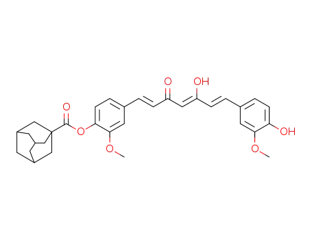 (1s,3s)-4-((1E,4Z,6E)-5-hydroxy-7-(4-hydroxy-3-methoxyphenyl)-3-oxohepta-1,4,6-trien-1-yl)-2-methoxyphenyladamantane-1-carboxylate