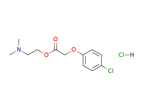 Molecular Structure of 3685-84-5 (Meclofenoxate hydrochloride)