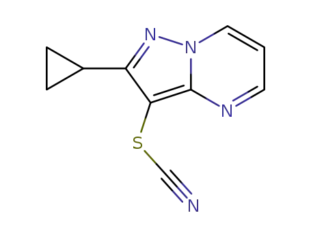 2‐cyclopropyl‐3‐thiocyanatopyrazolo[1,5‐a]pyrimidine