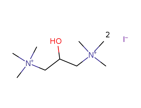 Molecular Structure of 123-47-7 (2-HYDROXY-N,N,N,N',N',N'-HEXAMETHYL-1,3-PROPANE DIAMINIUM DI IODIDE)