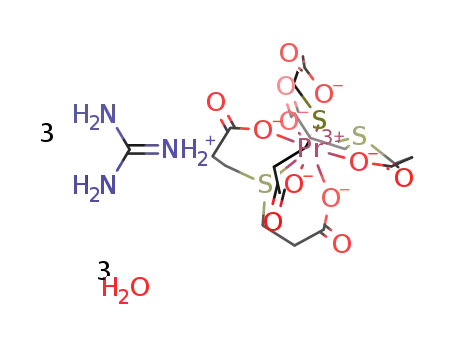 guanidinium tris(thiodipropionato)praseodymium(III) trihydrate