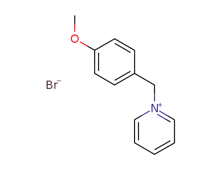 Molecular Structure of 112503-29-4 (Pyridinium, 1-[(4-methoxyphenyl)methyl]-, bromide)