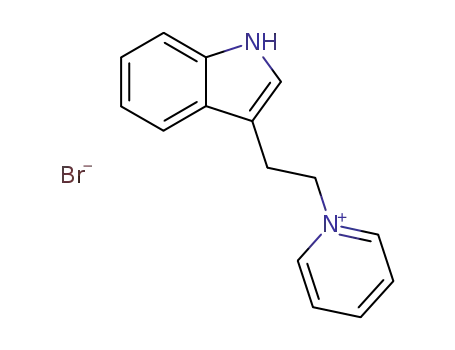 Molecular Structure of 50676-26-1 (Pyridinium, 1-[2-(1H-indol-3-yl)ethyl]-, bromide)