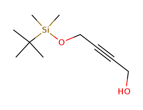 Molecular Structure of 86120-46-9 (2-Butyn-1-ol, 4-[[(1,1-dimethylethyl)dimethylsilyl]oxy]-)