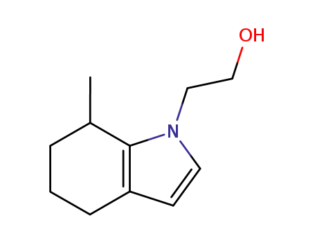 Molecular Structure of 106345-21-5 (1H-Indole-1-ethanol, 4,5,6,7-tetrahydro-7-methyl-)