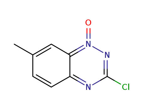 Molecular Structure of 54448-50-9 (1,2,4-Benzotriazine, 3-chloro-7-methyl-, 1-oxide)