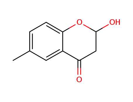 Molecular Structure of 90617-36-0 (4H-1-Benzopyran-4-one, 2,3-dihydro-2-hydroxy-6-methyl-)