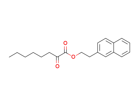 Molecular Structure of 78998-23-9 (Octanoic acid, 2-oxo-, 2-(2-naphthalenyl)ethyl ester)