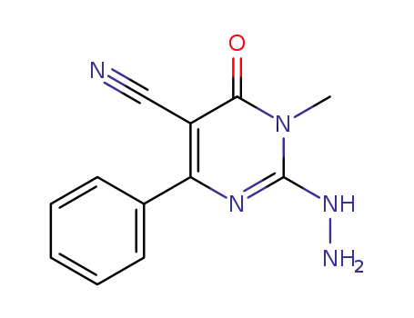 2-hydrazino-1-methyl-6-oxo-4-phenyl-1,6-dihydropyrimidine-5-carbonitrile