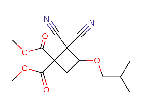 dimethyl 3-isobutoxy-2,2-dicyanocyclobutane-1,1-dicarboxylate