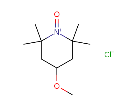Molecular Structure of 95407-70-8 (Piperidinium, 4-methoxy-2,2,6,6-tetramethyl-1-oxo-, chloride)
