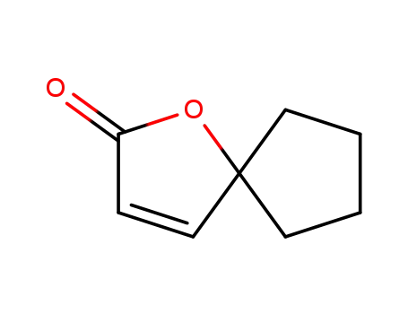 Molecular Structure of 5732-90-1 (1-Oxaspiro[4.4]non-3-en-2-one)