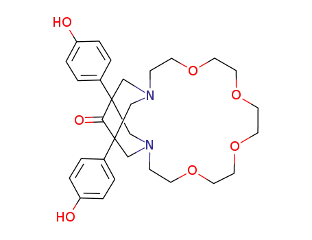 1,20-Bis-(4-hydroxy-phenyl)-6,9,12,15-tetraoxa-3,18-diaza-tricyclo[16.3.1.13,20]tricosan-21-one