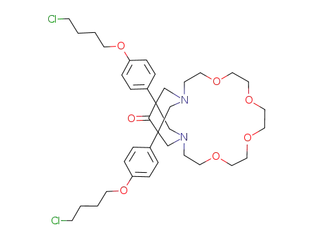 1,20-Bis-[4-(4-chloro-butoxy)-phenyl]-6,9,12,15-tetraoxa-3,18-diaza-tricyclo[16.3.1.13,20]tricosan-21-one