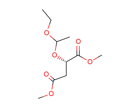 Molecular Structure of 72229-30-2 (Butanedioic acid, (1-ethoxyethoxy)-, dimethyl ester)